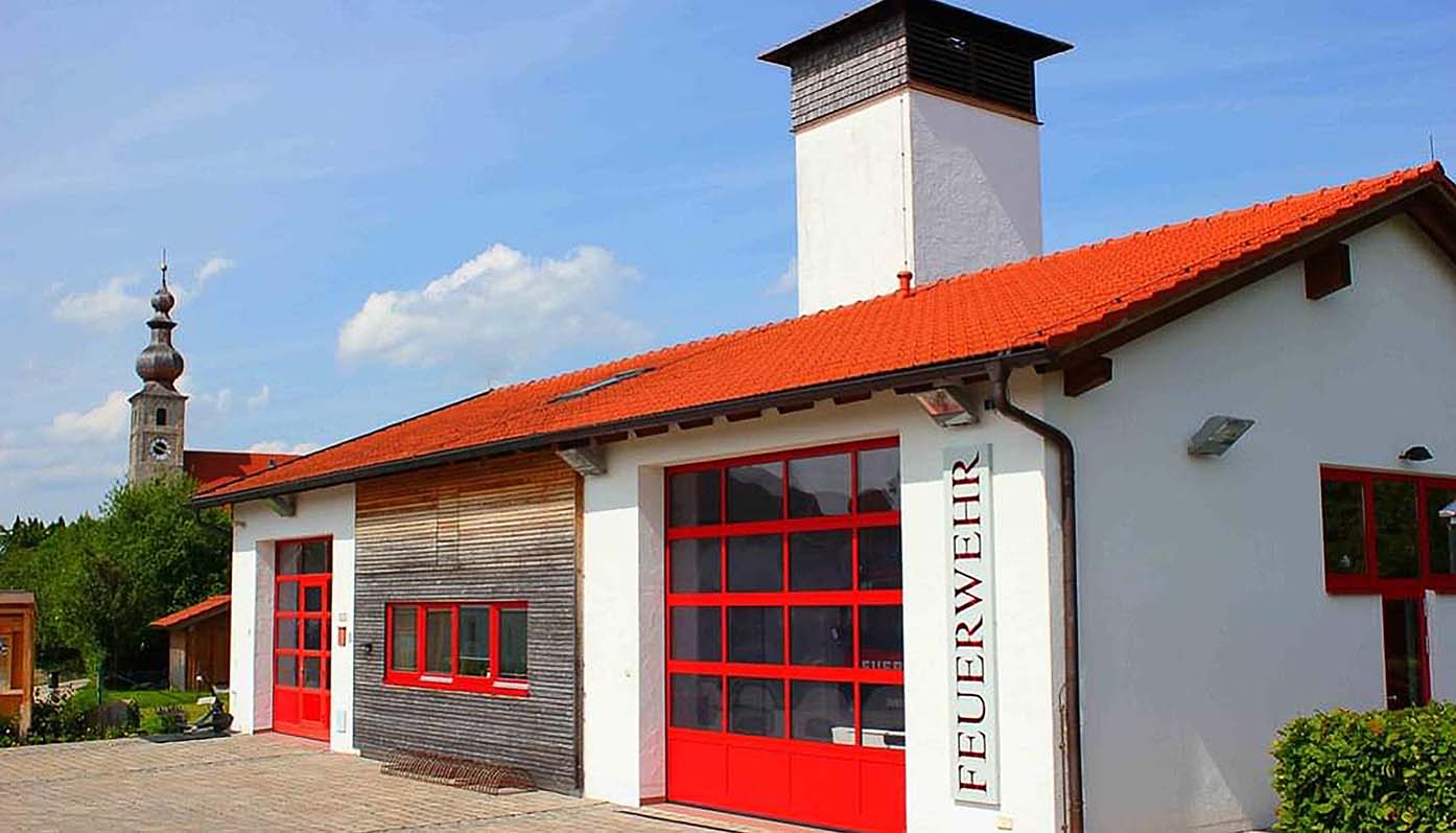 Feuerwehrhaus, Feuerwehr Törring, Feuerwehrübung