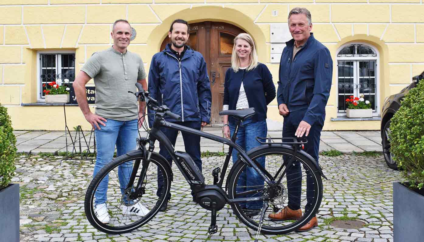 E-Bike, ein neues Dienstfahrrad für die Stadt