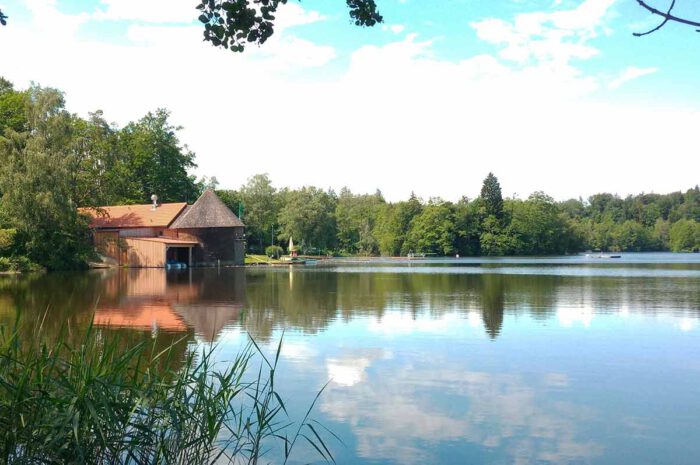 Blaualgen am Seebad in Leitgering