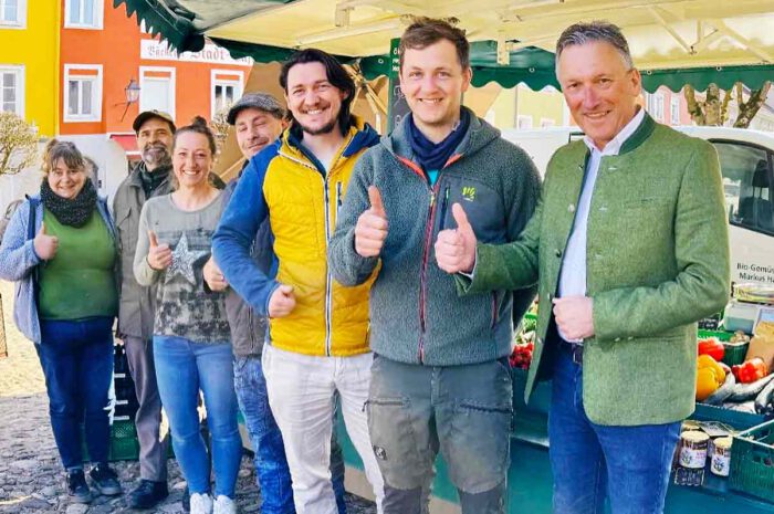 Bauernmarkt gestartet in 2025 am Stadtplatz