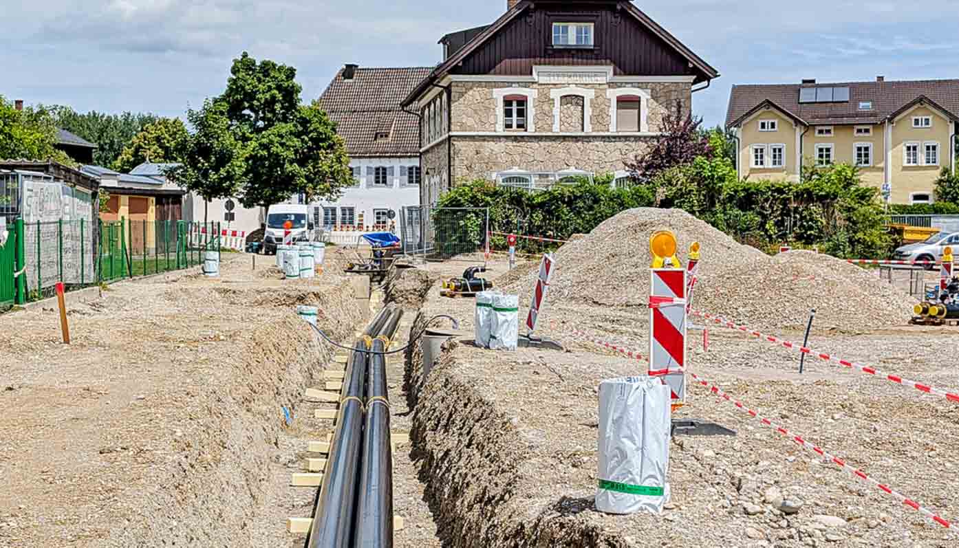 Erschließung am Alten Bahnhof im Zeitplan