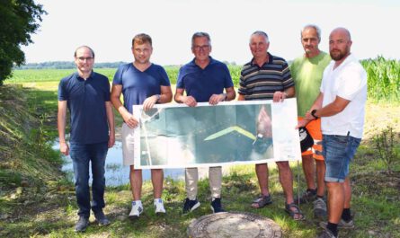 Hörzinger Graben, Rückhaltebecken und Entwässerung Kay