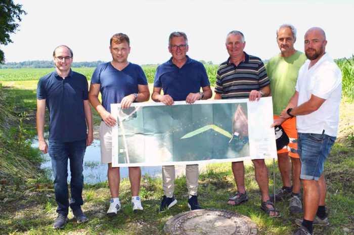 Hörzinger Graben, Rückhaltebecken und Entwässerung Kay